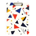 thumbnail image 1 of FORMRS Acrylic Clipboard with Low Profile Clip Standard A4 Letter Size, 12.5" x 9", White Geometric, 1 of 8