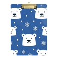 thumbnail image 1 of FORMRS Acrylic Clipboard with Low Profile Clip Standard A4 Letter Size, 12.5" x 9", White Polar Bear, 1 of 8