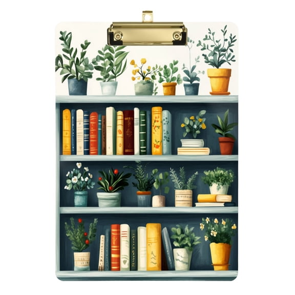 FORMRS Acrylic Clipboard with Low Profile Clip Standard A4 Letter Size, 12.5" x 9", White Shelf