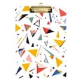 thumbnail image 1 of FORMRS Acrylic Clipboard with Low Profile Clip Standard A4 Letter Size, 12.5" x 9", White Triangles, 1 of 8