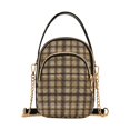 thumbnail image 1 of FORMRS Crossbody Bag for Women Quilted Travel Shoulder Cell Phone Purse with Chain Strap Handbag, Caramel Plaid Pattern, 1 of 7