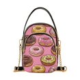 thumbnail image 1 of FORMRS Crossbody Bag for Women Quilted Travel Shoulder Cell Phone Purse with Chain Strap Handbag, Cute Doughnuts Pattern, 1 of 7