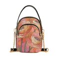 thumbnail image 1 of FORMRS Crossbody Bag for Women Quilted Travel Shoulder Cell Phone Purse with Chain Strap Handbag, Abstract Pink Flowers, 1 of 7