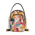 thumbnail image 1 of FORMRS Crossbody Bag for Women Quilted Travel Shoulder Cell Phone Purse with Chain Strap Handbag, Art Geometric, 1 of 7