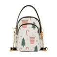 thumbnail image 1 of FORMRS Crossbody Bag for Women Quilted Travel Shoulder Cell Phone Purse with Chain Strap Handbag, Beige Christmas Cups, 1 of 7