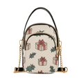 thumbnail image 1 of FORMRS Crossbody Bag for Women Shoulder Cell Phone Purse with Zipper, Beige Christmas Gift Pattern, 1 of 7