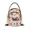 thumbnail image 1 of FORMRS Crossbody Bag for Women Shoulder Cell Phone Purse with Zipper, Beige Christmas Santa, 1 of 7