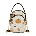 thumbnail image 1 of FORMRS Crossbody Bag for Women Quilted Travel Shoulder Cell Phone Purse with Chain Strap Handbag, Beige Fall Pumpkin, 1 of 7