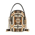 thumbnail image 1 of FORMRS Crossbody Bag for Women Quilted Travel Shoulder Cell Phone Purse with Chain Strap Handbag, Beige Geometric, 1 of 7