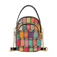 thumbnail image 1 of FORMRS Crossbody Bag for Women Quilted Travel Shoulder Cell Phone Purse with Chain Strap Handbag, Beige Jar, 1 of 7