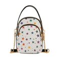 thumbnail image 1 of FORMRS Crossbody Bag for Women Quilted Travel Shoulder Cell Phone Purse with Chain Strap Handbag, Beige Stars, 1 of 7