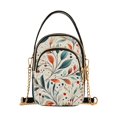 thumbnail image 1 of FORMRS Crossbody Bag for Women Shoulder Cell Phone Purse with Zipper, Beige Whimsical Leaves, 1 of 7