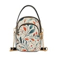 thumbnail image 1 of FORMRS Crossbody Bag for Women Quilted Travel Shoulder Cell Phone Purse with Chain Strap Handbag, Beige Whimsical Leaves, 1 of 7