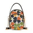 thumbnail image 1 of FORMRS Crossbody Bag for Women Quilted Travel Shoulder Cell Phone Purse with Chain Strap Handbag, Black Clover Pattern, 1 of 7
