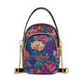 thumbnail image 1 of FORMRS Crossbody Bag for Women Quilted Travel Shoulder Cell Phone Purse with Chain Strap Handbag, Blooming Flowers Pattern, 1 of 7