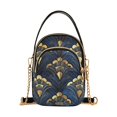 thumbnail image 1 of FORMRS Crossbody Bag for Women Quilted Travel Shoulder Cell Phone Purse with Chain Strap Handbag, Blue Art Pattern, 1 of 7
