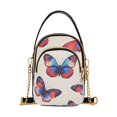 thumbnail image 1 of FORMRS Crossbody Bag for Women Quilted Travel Shoulder Cell Phone Purse with Chain Strap Handbag, Blue Butterflies, 1 of 7