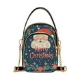 thumbnail image 1 of FORMRS Crossbody Bag for Women Shoulder Cell Phone Purse with Zipper, Blue Christmas Santa, 1 of 7