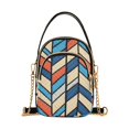 thumbnail image 1 of FORMRS Crossbody Bag for Women Shoulder Cell Phone Purse with Zipper, Blue Geometric, 1 of 7