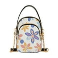 thumbnail image 1 of FORMRS Crossbody Bag for Women Quilted Travel Shoulder Cell Phone Purse with Chain Strap Handbag, Blue Retro Flower, 1 of 7