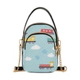 thumbnail image 1 of FORMRS Crossbody Bag for Women Shoulder Cell Phone Purse with Zipper, Blue Trains Pattern, 1 of 7