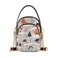 thumbnail image 1 of FORMRS Crossbody Bag for Women Quilted Travel Shoulder Cell Phone Purse with Chain Strap Handbag, Cartoon Gray Houses, 1 of 7