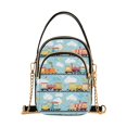 thumbnail image 1 of FORMRS Crossbody Bag for Women Quilted Travel Shoulder Cell Phone Purse with Chain Strap Handbag, Cartoon Train Pattern, 1 of 7