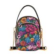 thumbnail image 1 of FORMRS Crossbody Bag for Women Quilted Travel Shoulder Cell Phone Purse with Chain Strap Handbag, Charming Floral Pattern, 1 of 7