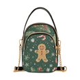 thumbnail image 1 of FORMRS Crossbody Bag for Women Quilted Travel Shoulder Cell Phone Purse with Chain Strap Handbag, Christmas Gingerbread, 1 of 7