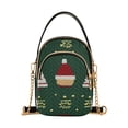 thumbnail image 1 of FORMRS Crossbody Bag for Women Quilted Travel Shoulder Cell Phone Purse with Chain Strap Handbag, Christmas Santa Hats, 1 of 7