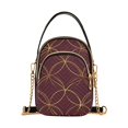 thumbnail image 1 of FORMRS Crossbody Bag for Women Shoulder Cell Phone Purse with Zipper, Circular Gold Pattern, 1 of 7
