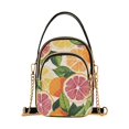 thumbnail image 1 of FORMRS Crossbody Bag for Women Quilted Travel Shoulder Cell Phone Purse with Chain Strap Handbag, Citrus Leaves, 1 of 7