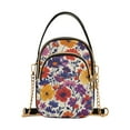 thumbnail image 1 of FORMRS Crossbody Bag for Women Quilted Travel Shoulder Cell Phone Purse with Chain Strap Handbag, Colorful Flowers Pattern, 1 of 7