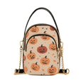 thumbnail image 1 of FORMRS Crossbody Bag for Women Quilted Travel Shoulder Cell Phone Purse with Chain Strap Handbag, Colorful Halloween Pumpkin Pattern, 1 of 7