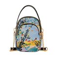 thumbnail image 1 of FORMRS Crossbody Bag for Women Quilted Travel Shoulder Cell Phone Purse with Chain Strap Handbag, Colorful Leaves, 1 of 7