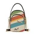 thumbnail image 1 of FORMRS Crossbody Bag for Women Quilted Travel Shoulder Cell Phone Purse with Chain Strap Handbag, Colorful Plane, 1 of 7
