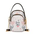 thumbnail image 1 of FORMRS Crossbody Bag for Women Quilted Travel Shoulder Cell Phone Purse with Chain Strap Handbag, Cute Elephant, 1 of 7