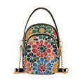 thumbnail image 1 of FORMRS Crossbody Bag for Women Quilted Travel Shoulder Cell Phone Purse with Chain Strap Handbag, Dark Floral, 1 of 7