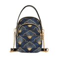 thumbnail image 1 of FORMRS Crossbody Bag for Women Quilted Travel Shoulder Cell Phone Purse with Chain Strap Handbag, Elegance Art Pattern, 1 of 7