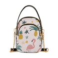 thumbnail image 1 of FORMRS Crossbody Bag for Women Quilted Travel Shoulder Cell Phone Purse with Chain Strap Handbag, Flamingo Pattern, 1 of 7