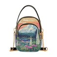 thumbnail image 1 of FORMRS Crossbody Bag for Women Quilted Travel Shoulder Cell Phone Purse with Chain Strap Handbag, Floral Mountain, 1 of 7