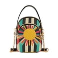 thumbnail image 1 of FORMRS Crossbody Bag for Women Quilted Travel Shoulder Cell Phone Purse with Chain Strap Handbag, Geometric Sun, 1 of 7