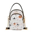 thumbnail image 1 of FORMRS Crossbody Bag for Women Quilted Travel Shoulder Cell Phone Purse with Chain Strap Handbag, Ghost Design, 1 of 7