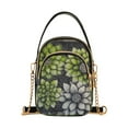 thumbnail image 1 of FORMRS Crossbody Bag for Women Quilted Travel Shoulder Cell Phone Purse with Chain Strap Handbag, Gray Floral, 1 of 7