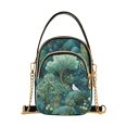 thumbnail image 1 of FORMRS Crossbody Bag for Women Quilted Travel Shoulder Cell Phone Purse with Chain Strap Handbag, Green Forest Pattern, 1 of 7