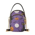 thumbnail image 1 of FORMRS Crossbody Bag for Women Quilted Travel Shoulder Cell Phone Purse with Chain Strap Handbag, Halloween Black Cat, 1 of 7