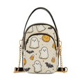 thumbnail image 1 of FORMRS Crossbody Bag for Women Quilted Travel Shoulder Cell Phone Purse with Chain Strap Handbag, Halloween Cute Ghosts, 1 of 7