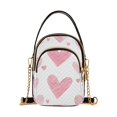 thumbnail image 1 of FORMRS Crossbody Bag for Women Quilted Travel Shoulder Cell Phone Purse with Chain Strap Handbag, Hand Drawn Hearts, 1 of 7