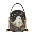 thumbnail image 1 of FORMRS Crossbody Bag for Women Quilted Travel Shoulder Cell Phone Purse with Chain Strap Handbag, Happy Ghost, 1 of 7