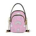 thumbnail image 1 of FORMRS Crossbody Bag for Women Quilted Travel Shoulder Cell Phone Purse with Chain Strap Handbag, Ice Cream Rainbow Pattern, 1 of 7